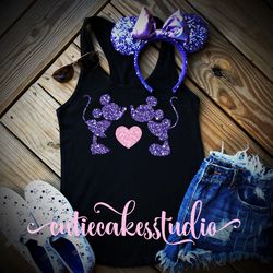 purple potion disney shirt mickey burnout Racerback Tank top Disney Girl Ladies disney shirts for women millennial ears