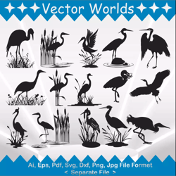 Great heron svg, Great herons svg, Great, heron, SVG, ai, pdf, eps, svg, dxf, png, Vector