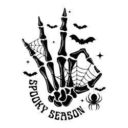 Spooky Season Halloween Skeleton Hand Witch SVG