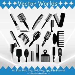 hair brush svg, hair brushes svg, hair, brush, svg, ai, pdf, eps, svg, dxf, png, vector