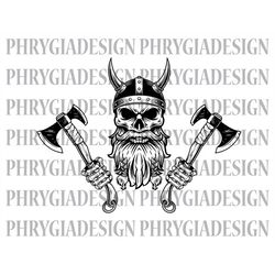Viking Skull Svg , Viking Svg , Viking Skull Face , Viking Graphics Svg , Viking Shirt Svg , Viking Png , Digital Downlo