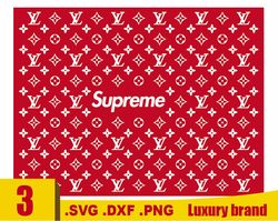 Supreme Louis Vuitton SVG PNG, Louis Vuitton Supreme SVG, Supreme Logo SVG, Louis Vuitton SVG