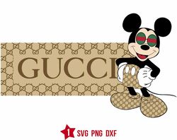 Gucci Mickey Mouse Fashion svg, Mickey Mouse Fashion svg, Mickey Mouse Birthday svg, Mickey Mouse Mickey svg