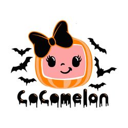 Happy Cocomelon Pumpkin Halloween Logo SVG