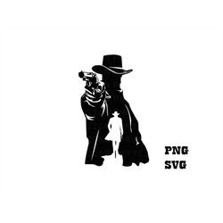 Cowboy Shooting Silhouette Svg Png , Cowboy Svg , Western Svg , Cowboy Silhouette , Wild West Svg , Digital Download , I