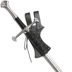 Leather Sword Frog LARP Medieval Sword Belt Costume Accessory Rapier Knight Sword Holster,  Longsword not Included