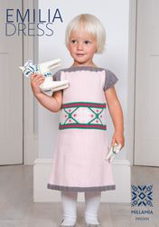Emilia Dress" - Dress Knitting Pattern in MillaMia Naturally Soft Merino
