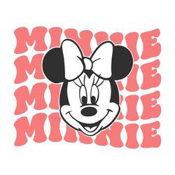 Retro Minnie Mouse SVG, Cute Mouse SVG, Magical Kingdom SVG
