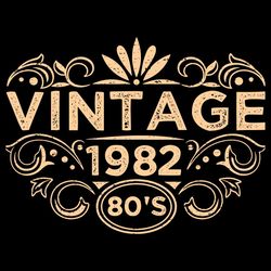 Vintage 1982 Classic SVG, 40 Years Old Birthday SVG