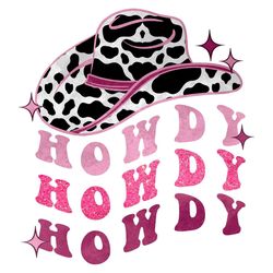 Howdy Western Cow PNG,Country Cowboy Hat PNG
