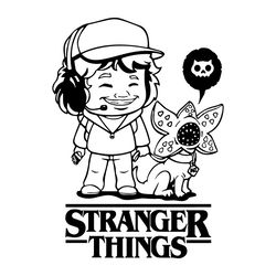 Dustin Henderson Vector Stranger Things 4 SVG, Horror Movie SVG
