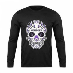 Dallas Cowboys Sugar Skull Long Sleeve T-Shirt