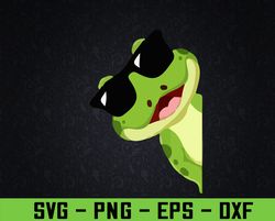 FUNNY FROG WITH SUNGLASSES Svg, Eps, Png, Dxf, Digital Download