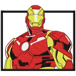 Iron Man Box Embroidery Design, superhero embroidery, Avengers embroidery Design, Embroidered shirt, Digital Download.