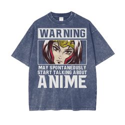 Funny Anime Shirt for Women, Womens Oversized Anime Shirt, Funny Anime T Shirt for Women, Japanese Anime Tees, Baggy Urb