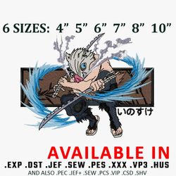 Nezuko Demon Slayer Embroidery Design, Anime design, Anime shirt,  Embroidered shirt, Anime Embroidery, Digital Download.