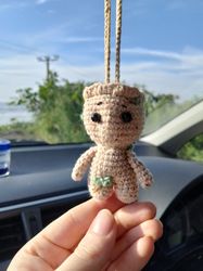 Groot car accessory, Groot keyring plush, Groot keychain, car ornament, Rear view mirror accessories, gift for friends