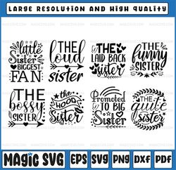 Sister SVG Bundle, sisters svg, family svg, funny quotes svg, svg designs, svg sayings, big sister svg, little sister