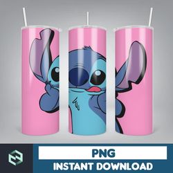 Stitch Tumbler Wrap, Stitch Tumbler Wrap for 20 oz Skinny Tumbler PNG Sublimation Design, Stitch Sublimation Designs (11