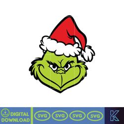 Grinch SVG, Grinch Christmas Svg, Grinch Face Svg, Grinch Hand Svg, Clipart Cricut Vector Cut File, Instant Download (25