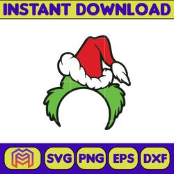 Grinch SVG, Grinch Christmas Svg, Grinch Face Svg, Grinch Hand Svg, Clipart Cricut Vector Cut File, Instant Download (26