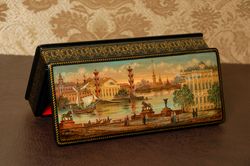 St Petersburg lacquer jewelry box collectible unique boxes