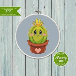 Cute cactus Cross Stitch Pattern