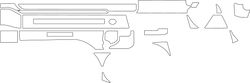 BERETTA 92 FS BLANK GUN TEMPLATE VECTOR FILE SVG DXF EPS PNG JPG FILE