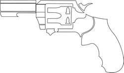 KING COBRA BLANK GUN TEMPLATE VECTOR FILE SVG DXF EPS PNG JPG FILE
