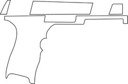SIG SAUER P 365 GUN BLANK TEMPLATE VECTOR FILE SVG DXF EPS PNG JPG FILE