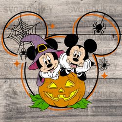 Halloween Mummy Mickey Boy Mouse Mummy Minnie Girl Mouse SVG DXF PNG EPS