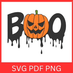 Boo Svg | Halloween Svg | Boo Silhouette Svg | Halloween Boo Design Svg | Boo Ghost SVG | Pumpkin Ghost Svg