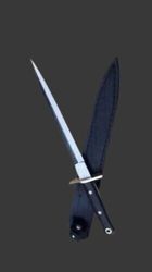 Handmade D2 Steel Dagger Hunting Knives With Leather Sheath