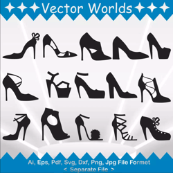 High Heel Shoes Women svg, High Heel Shoes Women's svg, High Heel Shoes, Women, SVG, ai, pdf, eps, svg, dxf, png, Vector