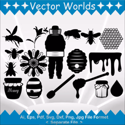 Honey Bees svg, Honey Bees svg, Honey, Bees, SVG, ai, pdf, eps, svg, dxf, png, Vector