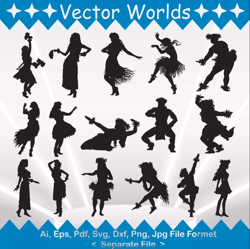 Hula Dancer svg, Hula Dancers svg, Hula, Dancer, SVG, ai, pdf, eps, svg, dxf, png, Vector
