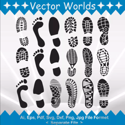 Human Shoes Footprints svg, Human Shoes Footprint svg, Human Shoes, Footprints, SVG, ai, pdf, eps, svg, dxf, png, Vector