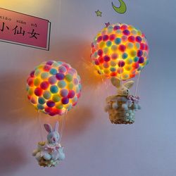Hot Air Balloon Handmade Diy Material Hanging Lights