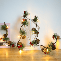 LED Tree Light Christmas Pine Fruit Decoration