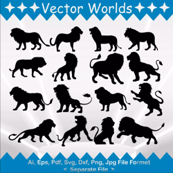 Lion svg, Lions svg, Animals, King, SVG, ai, pdf, eps, svg, dxf, png, Vector