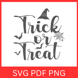 Trick or Treat SVG | Halloween Clipart Svg | Halloween Svg | Spooky Svg | Halloween Spiders Web Svg