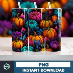 Halloween Tumbler Wrap, 20 oz Skinny Tumbler Sublimation Design, Straight Tumbler Wrap PNG, Spooky Fall PNG (72)