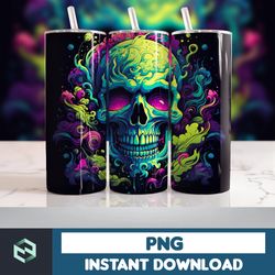 Halloween Tumbler Wrap, 20 oz Skinny Tumbler Sublimation Design, Straight Tumbler Wrap PNG, Spooky Fall PNG (104)
