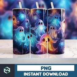 Halloween Tumbler Wrap, 20 oz Skinny Tumbler Sublimation Design, Straight Tumbler Wrap PNG, Spooky Fall PNG (109)
