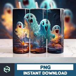 Halloween Tumbler Wrap, 20 oz Skinny Tumbler Sublimation Design, Straight Tumbler Wrap PNG, Spooky Fall PNG (115)