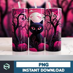 Halloween Tumbler Wrap, 20 oz Skinny Tumbler Sublimation Design, Straight Tumbler Wrap PNG, Spooky Fall PNG (127)