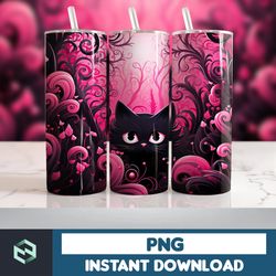Halloween Tumbler Wrap, 20 oz Skinny Tumbler Sublimation Design, Straight Tumbler Wrap PNG, Spooky Fall PNG (129)