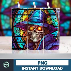 Halloween Tumbler Wrap, 20 oz Skinny Tumbler Sublimation Design, Straight Tumbler Wrap PNG, Spooky Fall PNG (167)