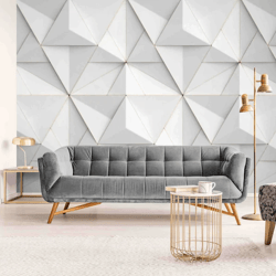 Modern triangle design 3d wallpaper geometric wall decor