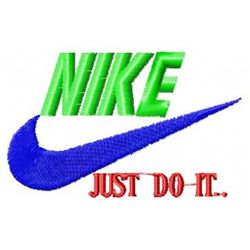 Nike Just do it Embroidery Design, brands design, logo shirt, brands Embroidery, Embroidered shirt, Digital Download